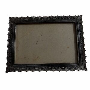 Vintage Ornate Silver Metal Picture Frame - 3" x 4.5" Opening